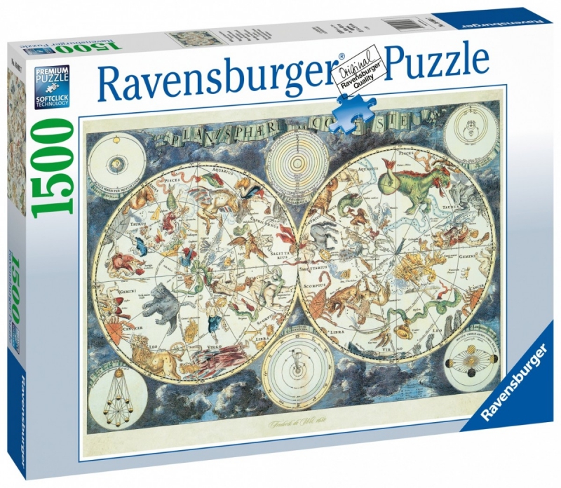 

Ravensburger Puzzle 1500 el. Mapa Świata 160037