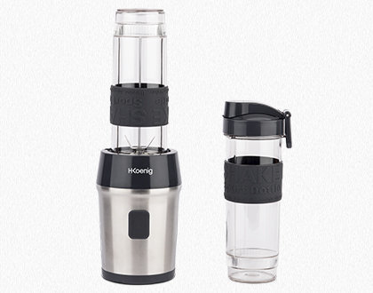 HKOENIG Blender Do Smoothie Kompaktowy 570mL 300W 2 Butelki Szare — miniatura 12