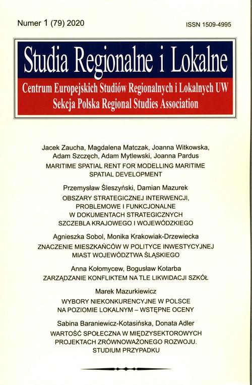 

Studia Regionalne i Lokalne 2020/1 (79)