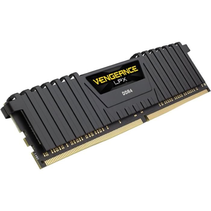 CORSAIR DDR4, 2666MHz 16GB 2x8GB Dimm, 16-18-18-35, XMP 2.0, Vengeance LPX black Heatspreader, Black PCB, 1.2V, for SKL — 5