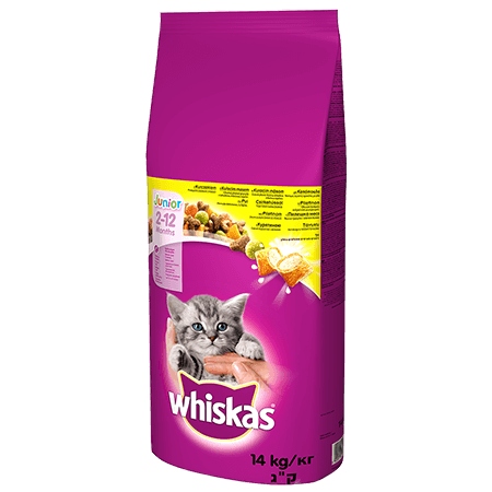 

Karma dla kota Whiskas Junior 14kg z kurczakiem