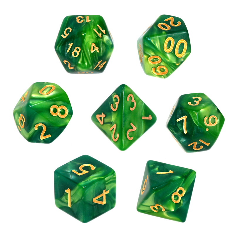 

Rebel Komplet kości Rpg Miętowo-zielone