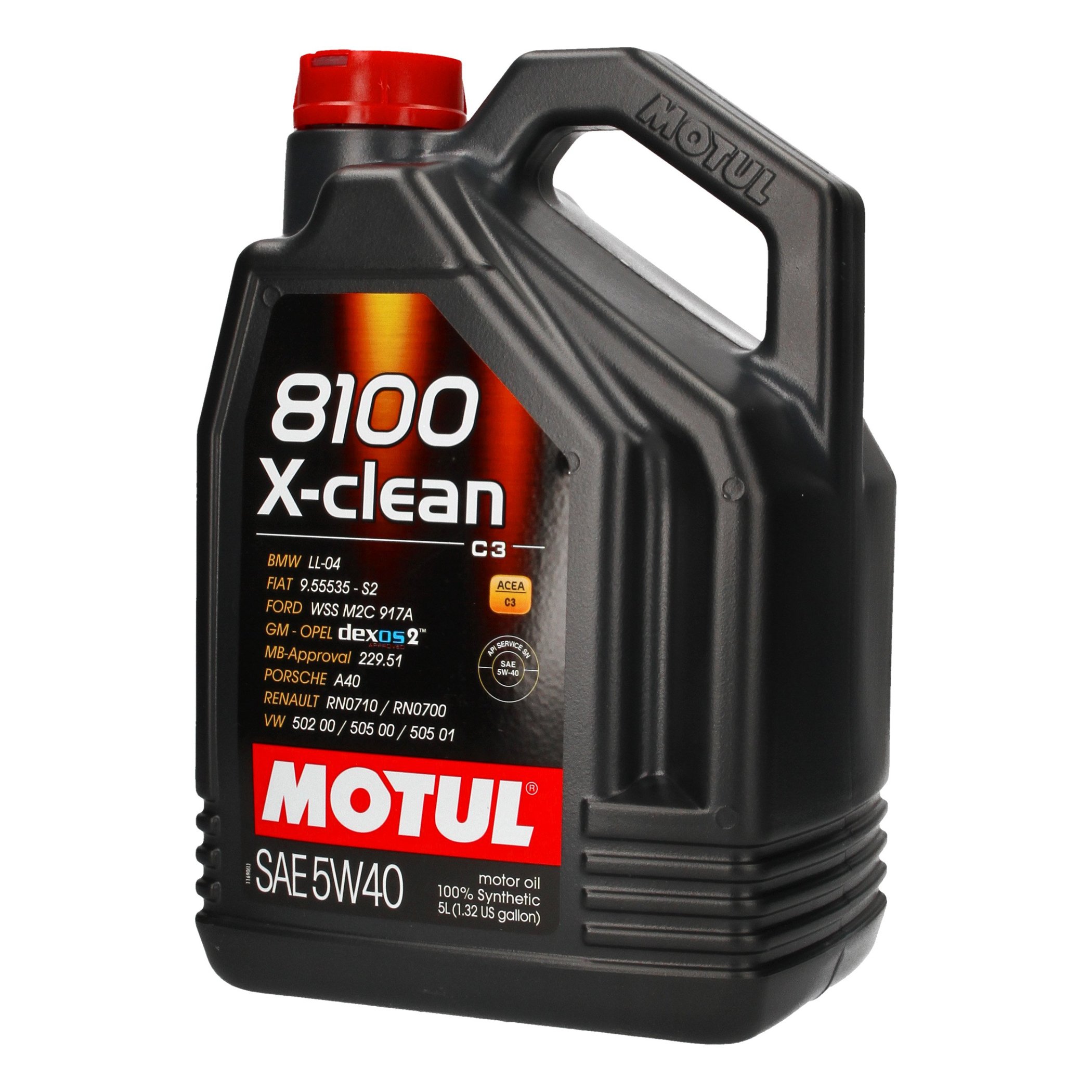 Olej Silnikowy Motul 5W40 5L 8100 X-clean C3 Sn LL04 505.00 505.01 Dexos 2