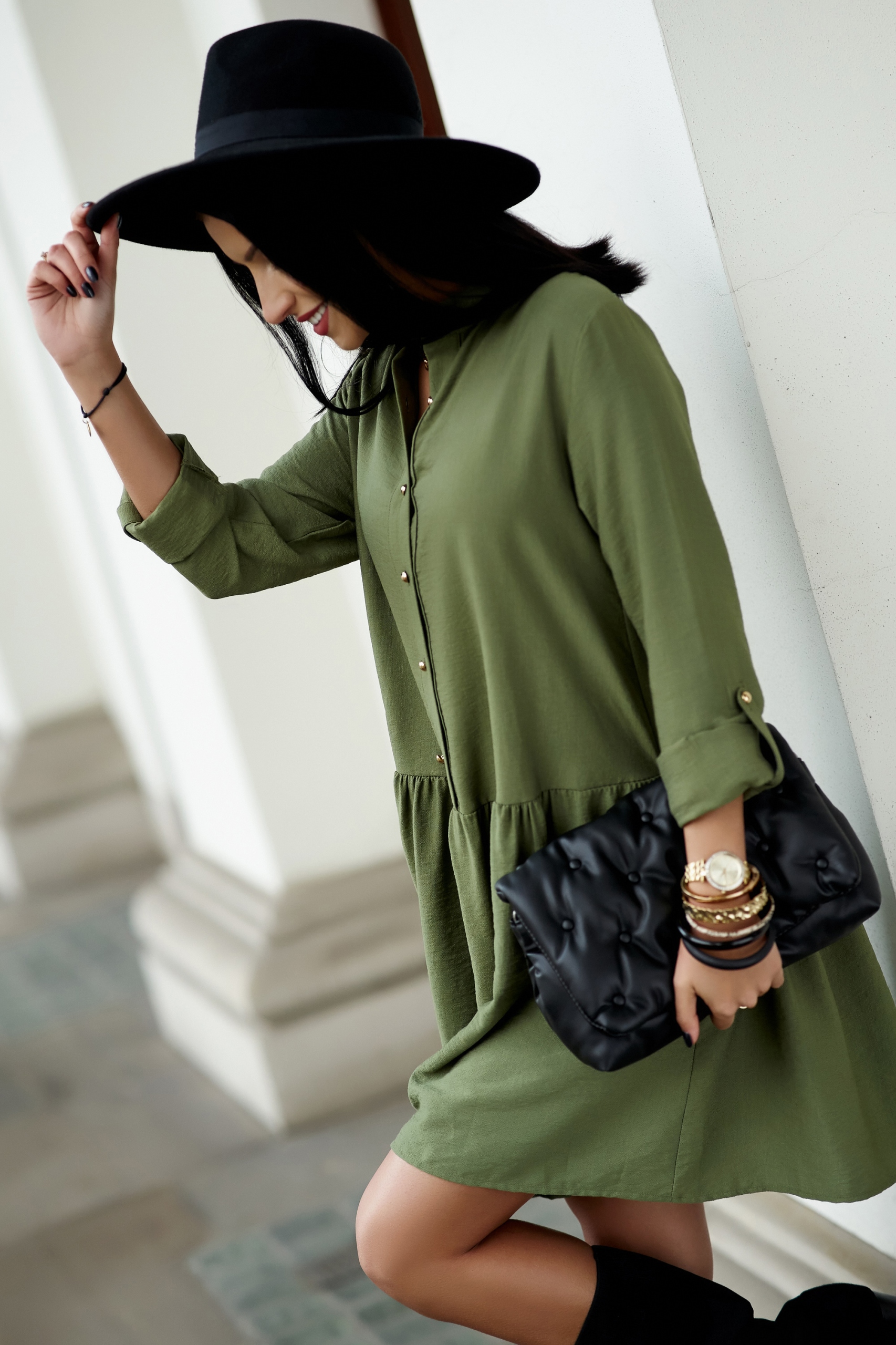 Sukienka Sugarfree oversize zielona rozmiar XL Rozmiar XL