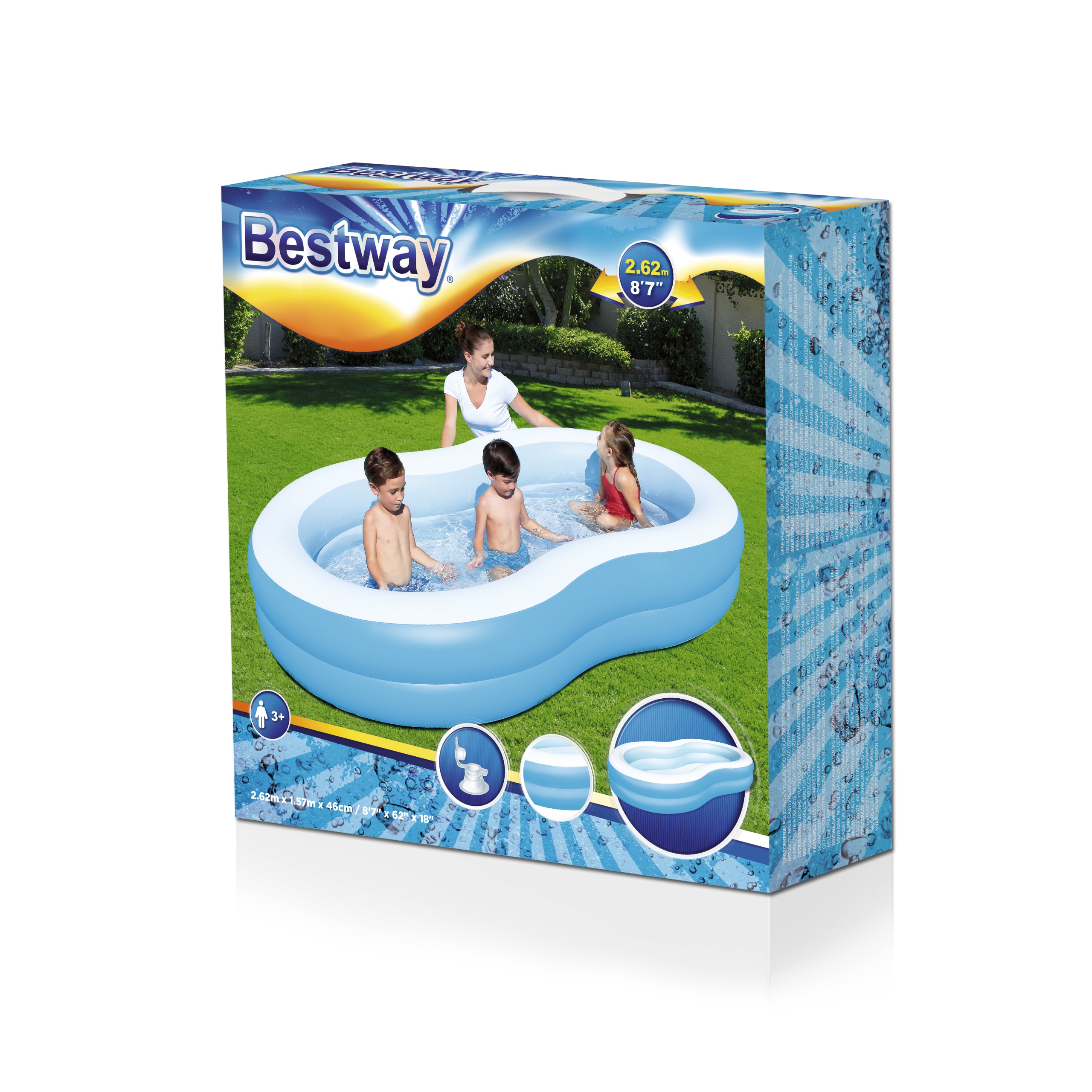 basen dmuchany 262x157x46cm BESTWAY | 54117 — 5