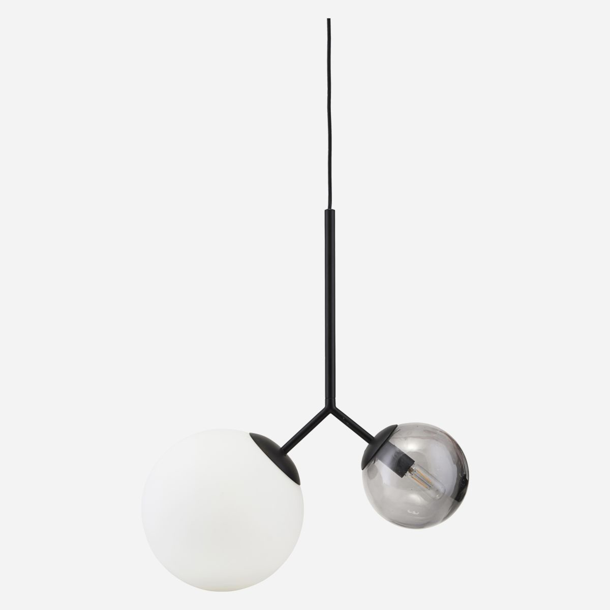 Stropná lampa Twice čiernobiela E14 Max 40 W