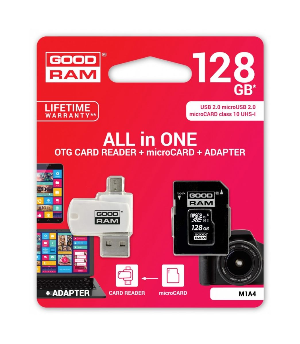 Karta pamięci Sd Goodram M1A4-1280R11 128 Gb