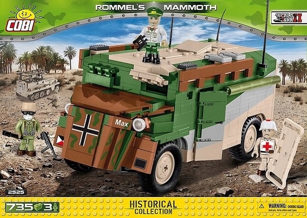 

Klocki Cobi Wóz dowodzenia Rommel`s Mammoth 2525