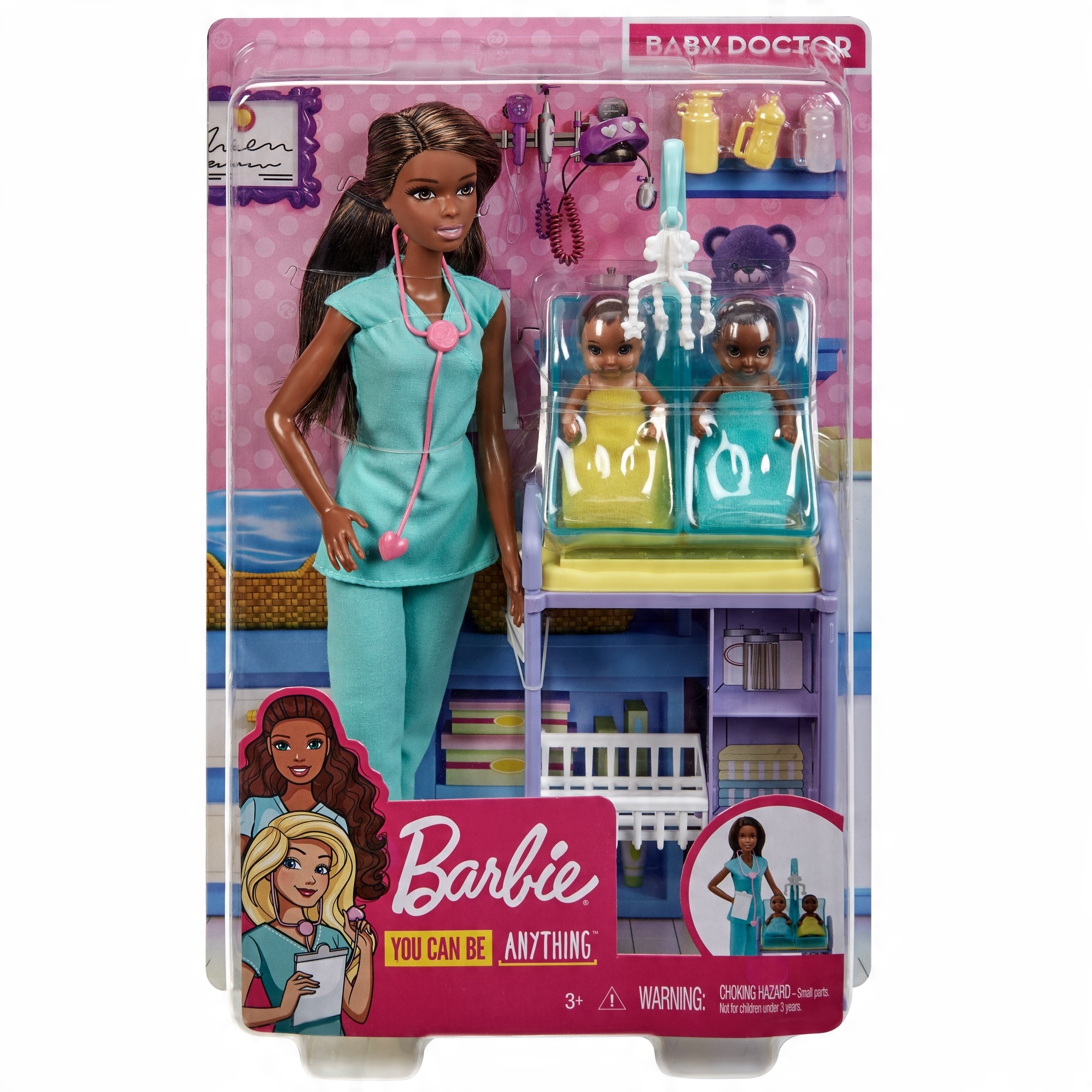 

Barbie Pediatra Zestaw Kariera brunetka GKH24