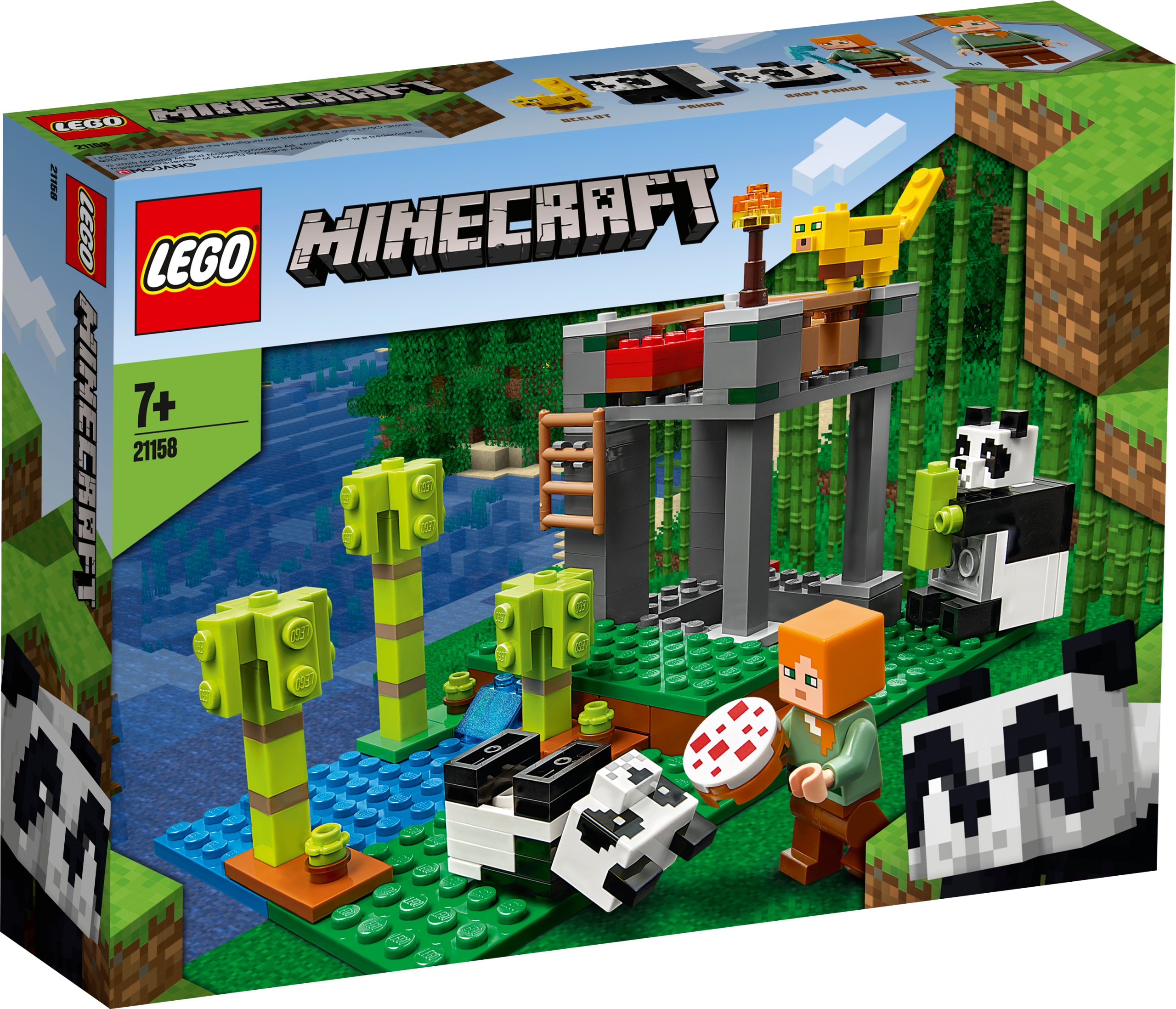Lego Minecraft Питомник для панд 21158