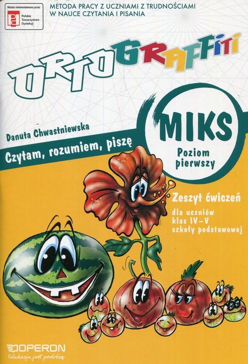 

Ortograffiti Miks Poziom pierwszy Zeszyt ćwiczeń