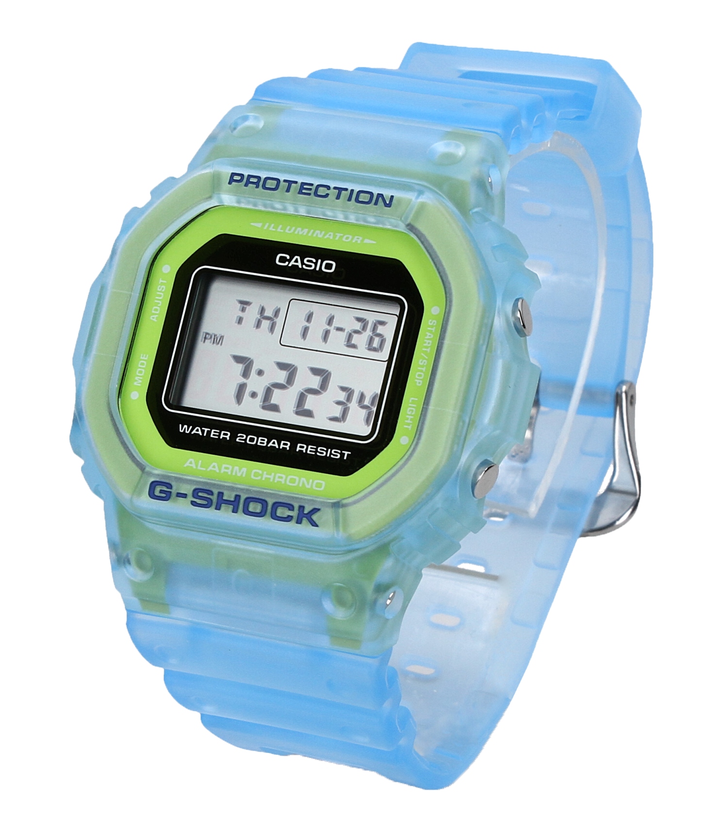 

Męski zegarek Gshock Casio DW-5600LS-2ER niebieski
