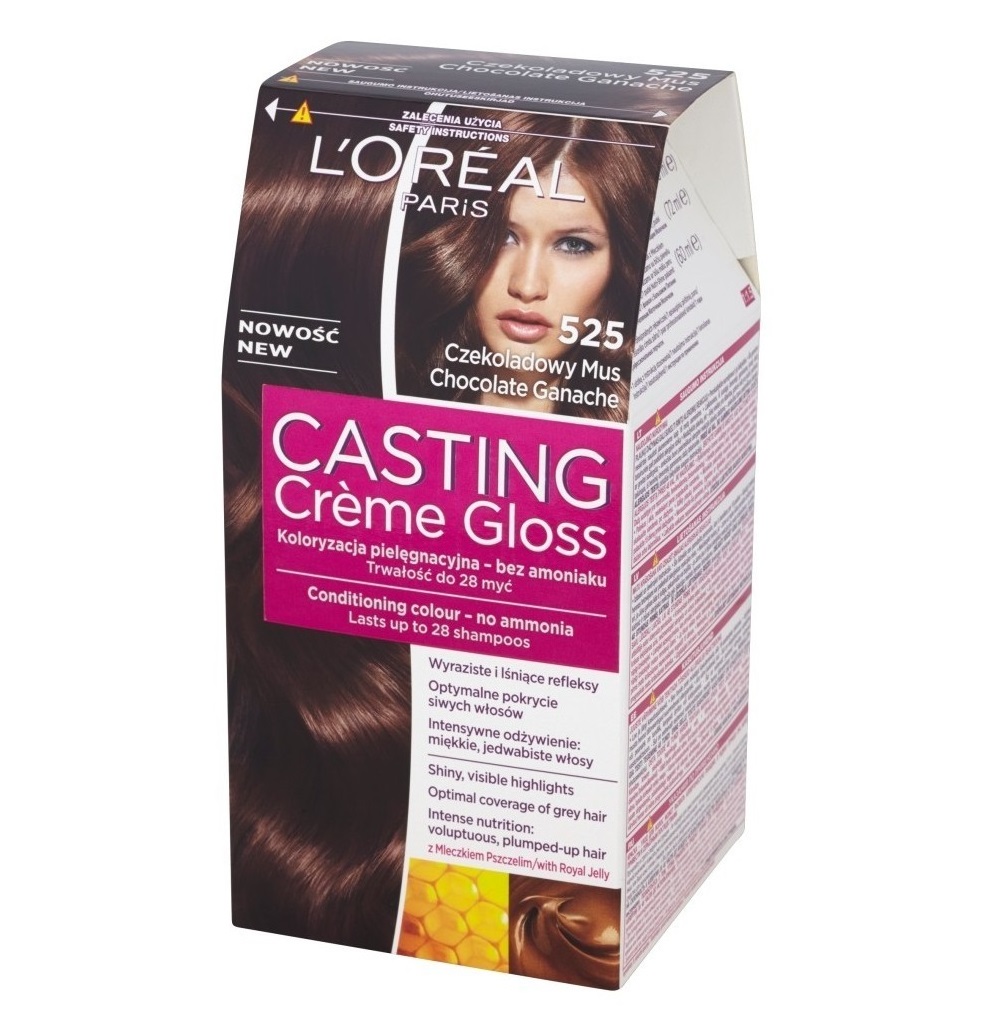 L'Oreal Paris Casting Creme Gloss Barva na vlasy 525 Čokoládová pěna
