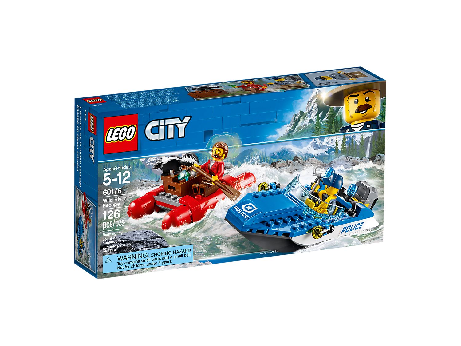 Lego 60176 City – Útěk řekou – Ideální dárek k Vánocům pro dítě