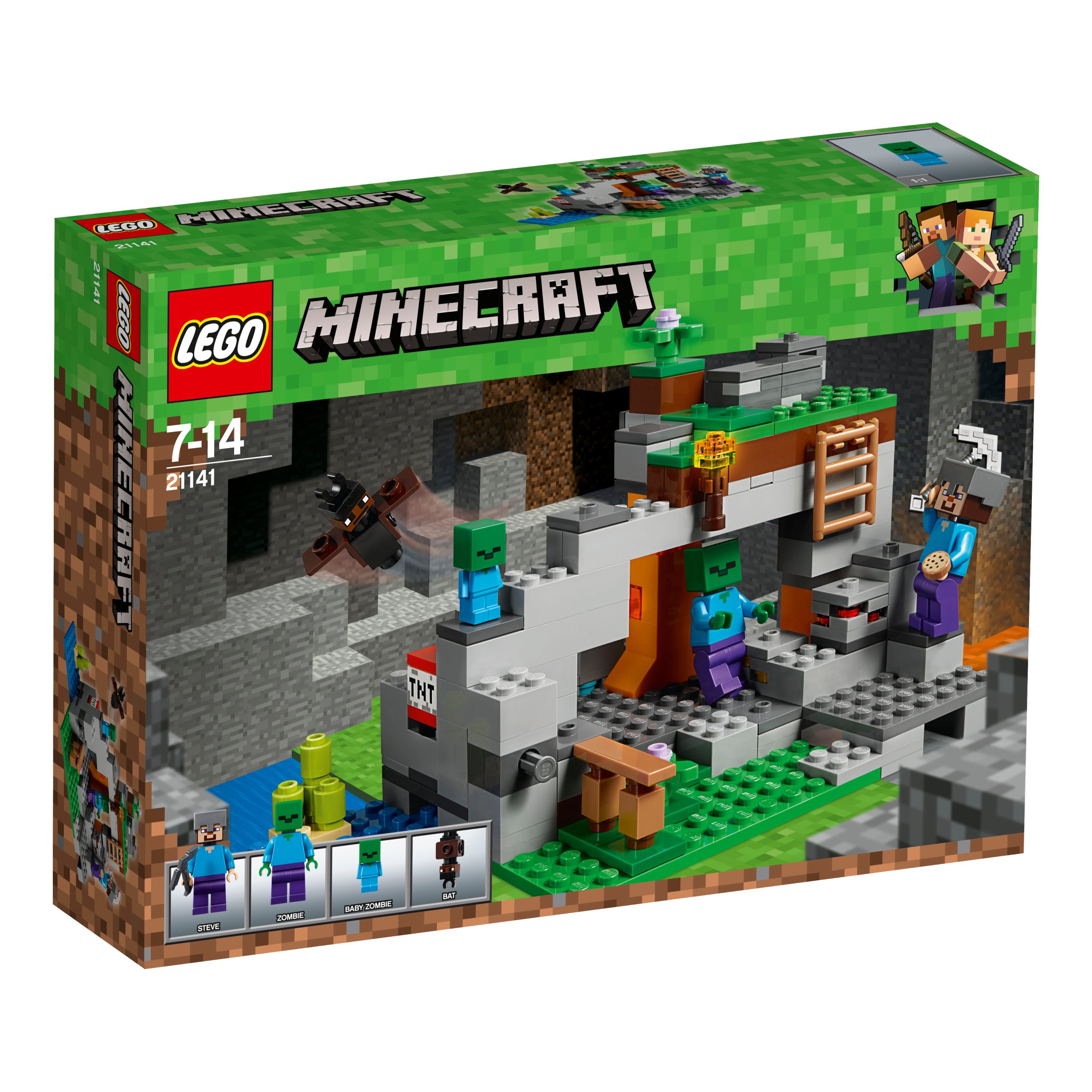 Lego Minecraft 21141 Jaskinia zombie