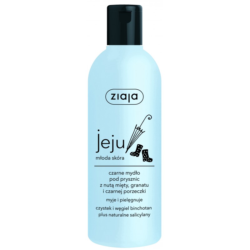 

Ziaja Jeju czarne mydło pod prysznic z nutą mięty