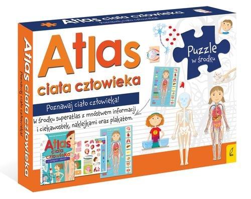 

Atlas ciała człowieka Zestaw z mapą i puzzlami