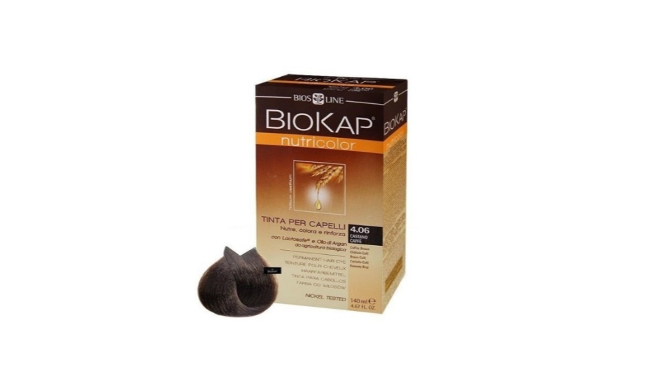 Biokap Nutricolor barva 4.06 kávově hnědá 140 ml