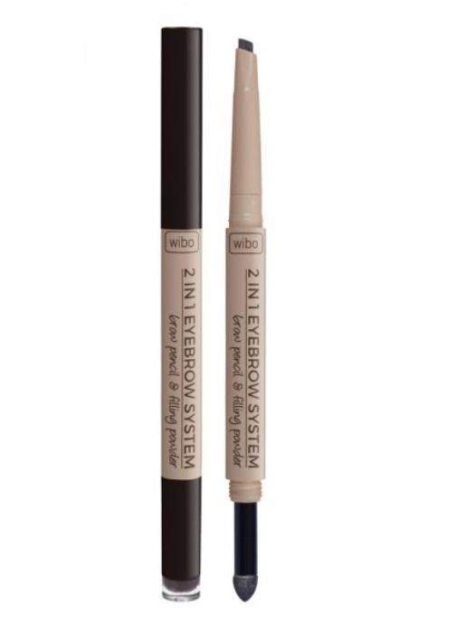 

Wibo 2in1 Eyebrow System nr2 kredka gąbka do brwi