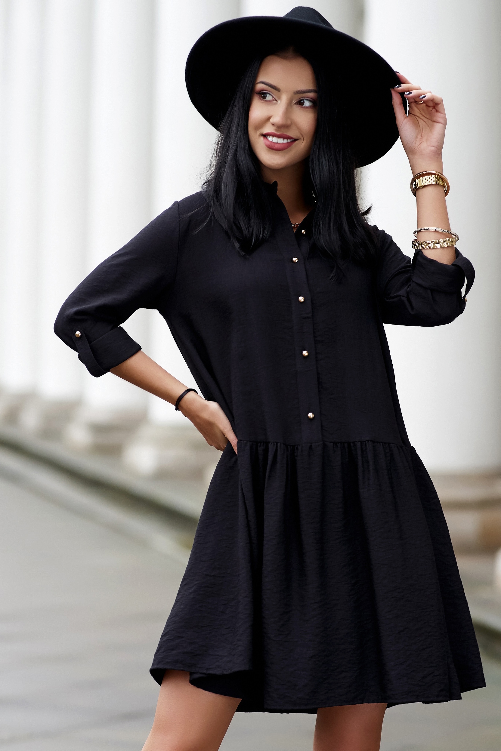 Sukienka Sugarfree oversize czarna rozmiar S Rozmiar S