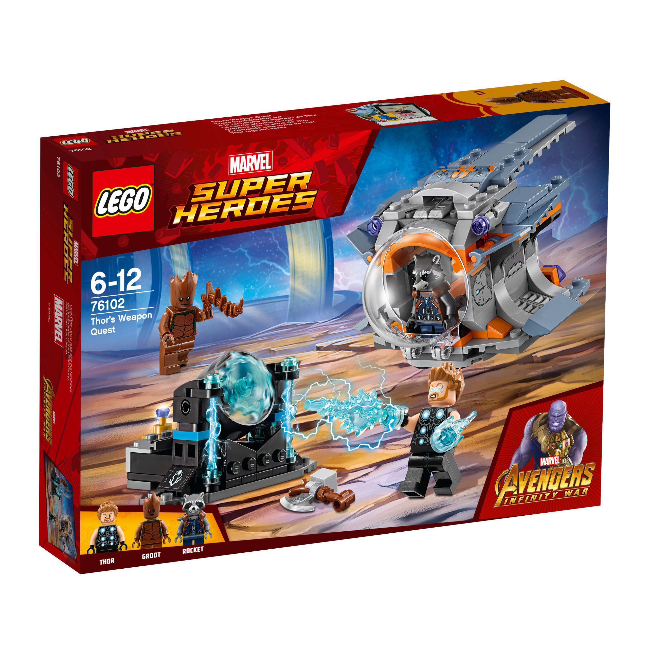 Lego Heroes 76102 Hledání zbraní Thora