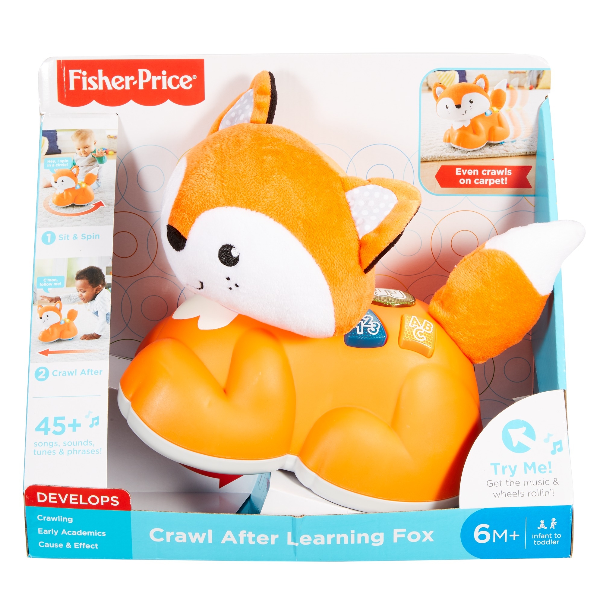 

Fisher Price Edukacyjny lisek Raczkuj ze mną GFK16