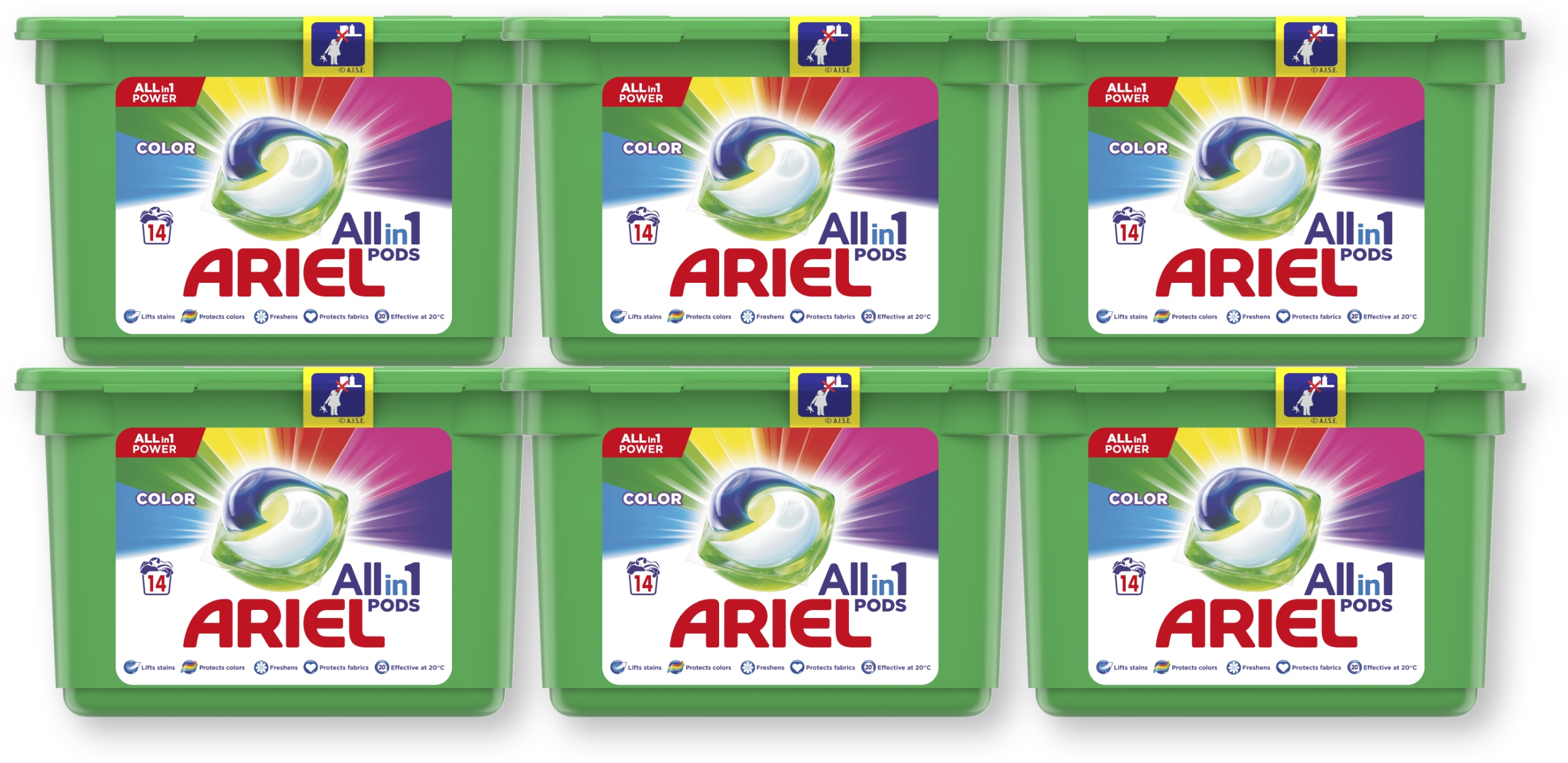 

Ariel kapsułki do prania Color 6x14 szt