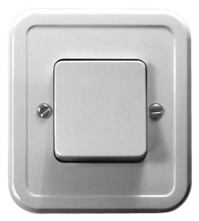 Łącznik jednobiegunowy pojedynczy biały ŁW-1P/00 Ospel Pi