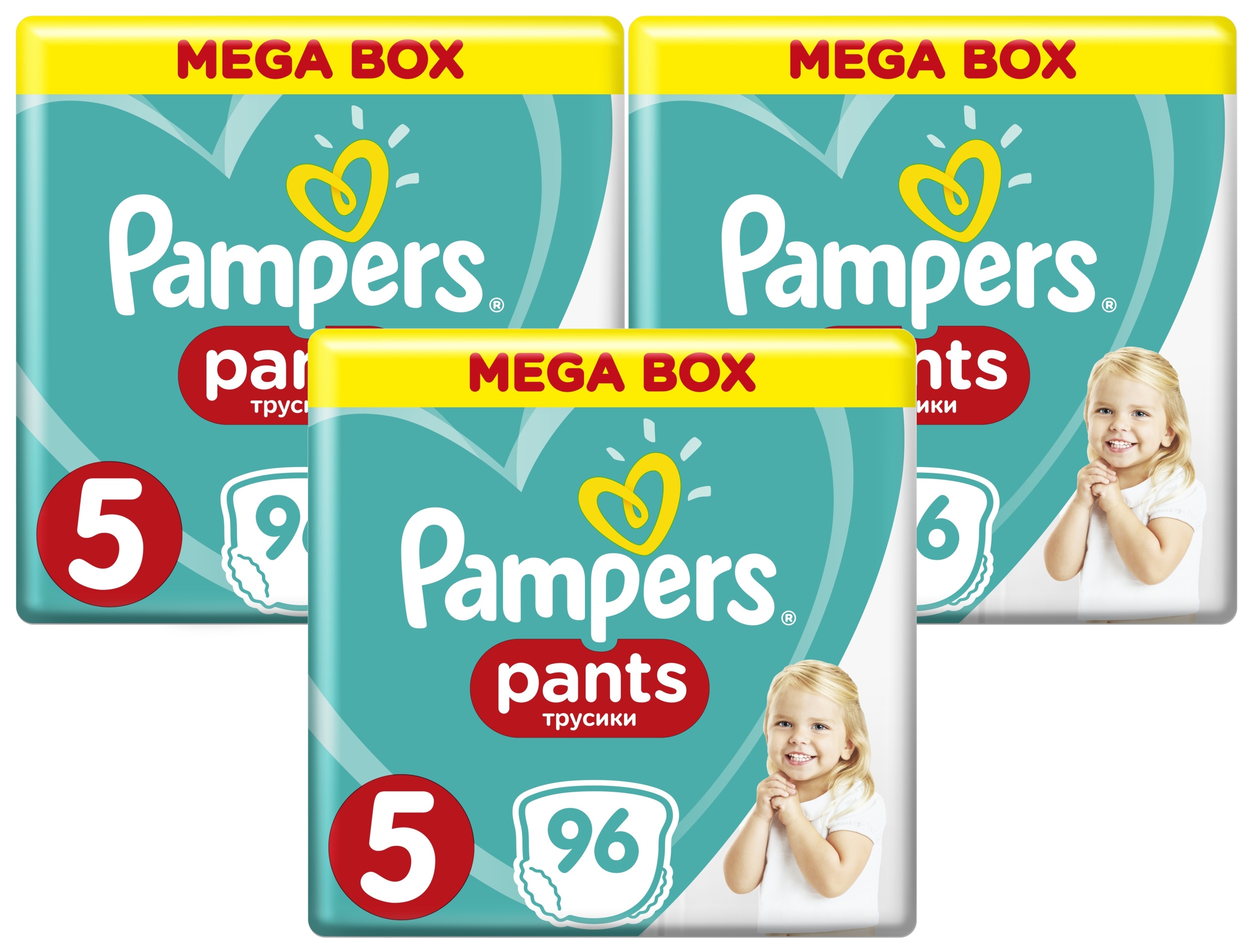 Комплект 3 x специальные трусики Pampers Mega Box Pants 5