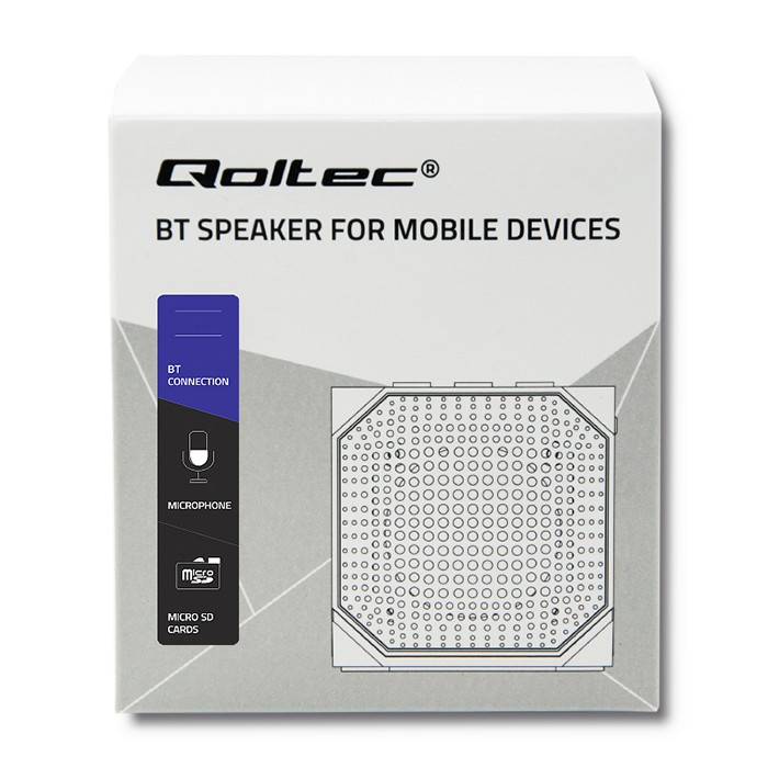 

Głośnik przenośny Qoltec 50159 szary
