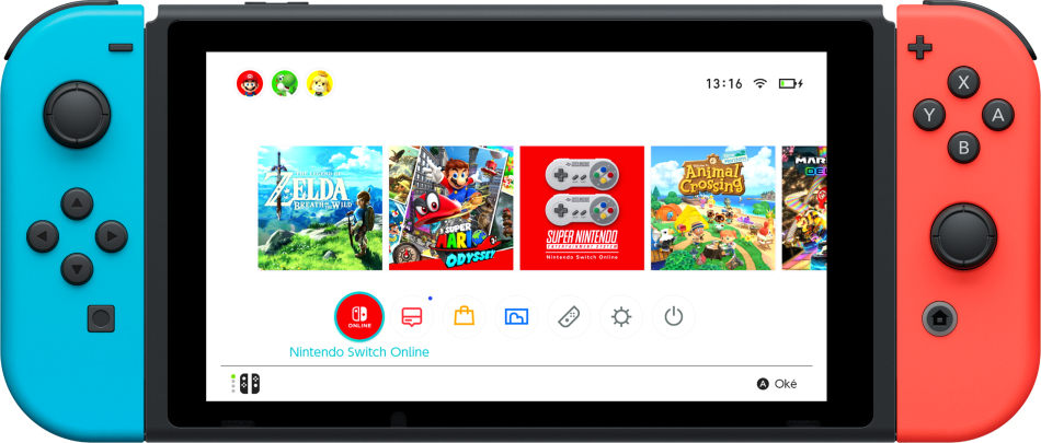 

Nintendo Switch Neon Red Blue Joy-Con 2019