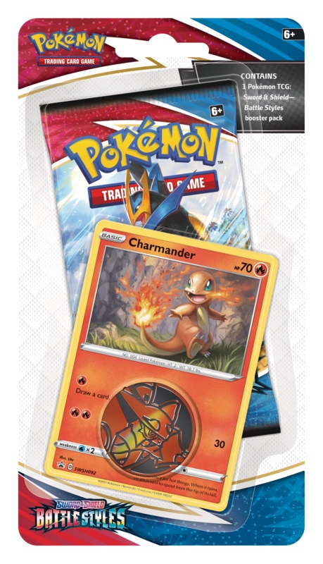 Pokemon TCG: Battle Styles Checklane Blister - Charmander