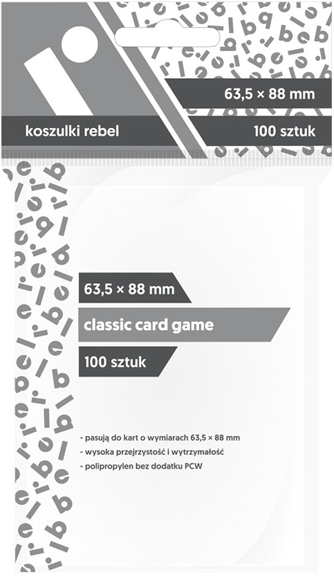 

Rebel Koszulki na karty 63,5x88 mm 100 sztuk