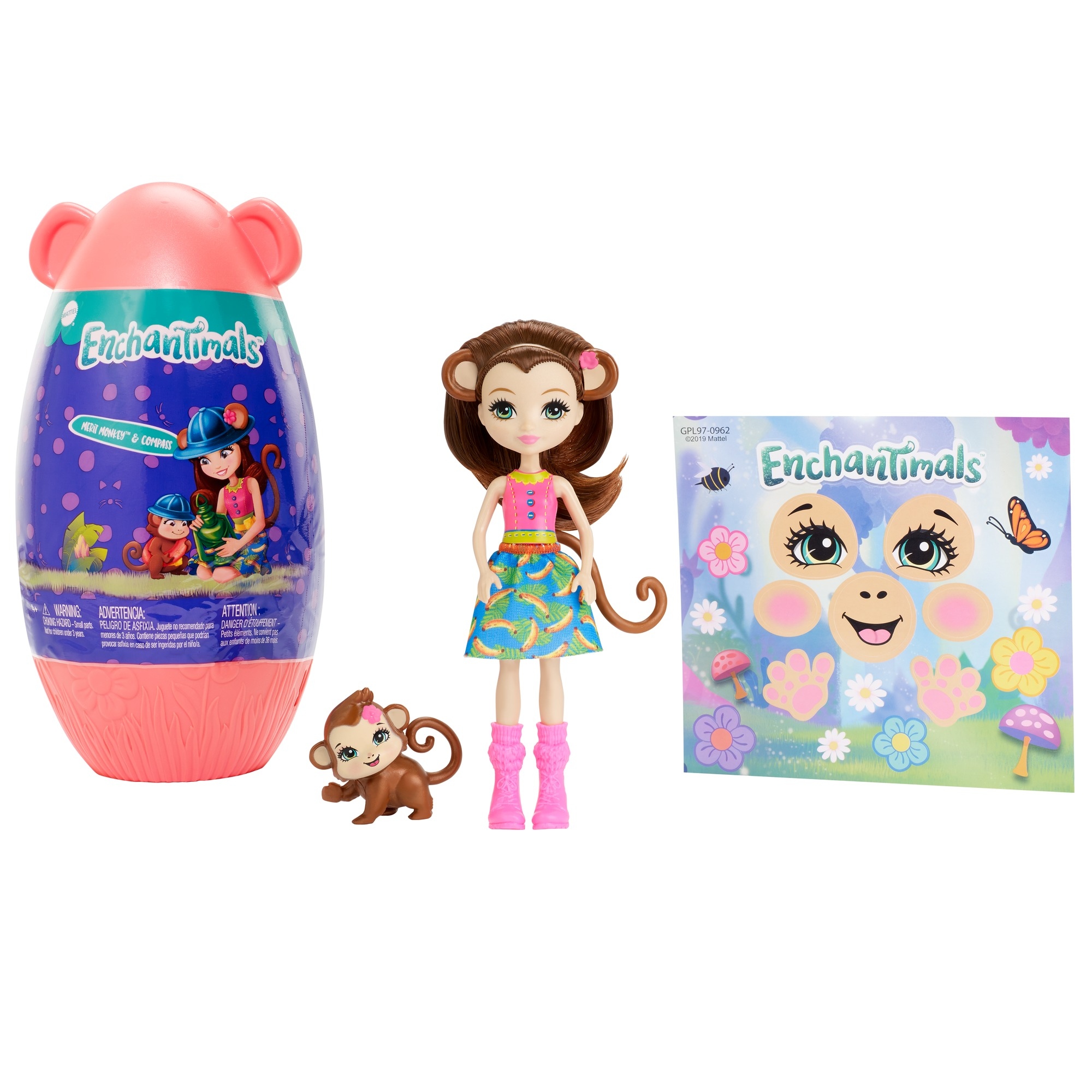 

Enchantimals Merit Monkey + zwierzątko GPL97