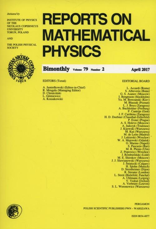 

Reports on Mathematical Physics 79/2 2017