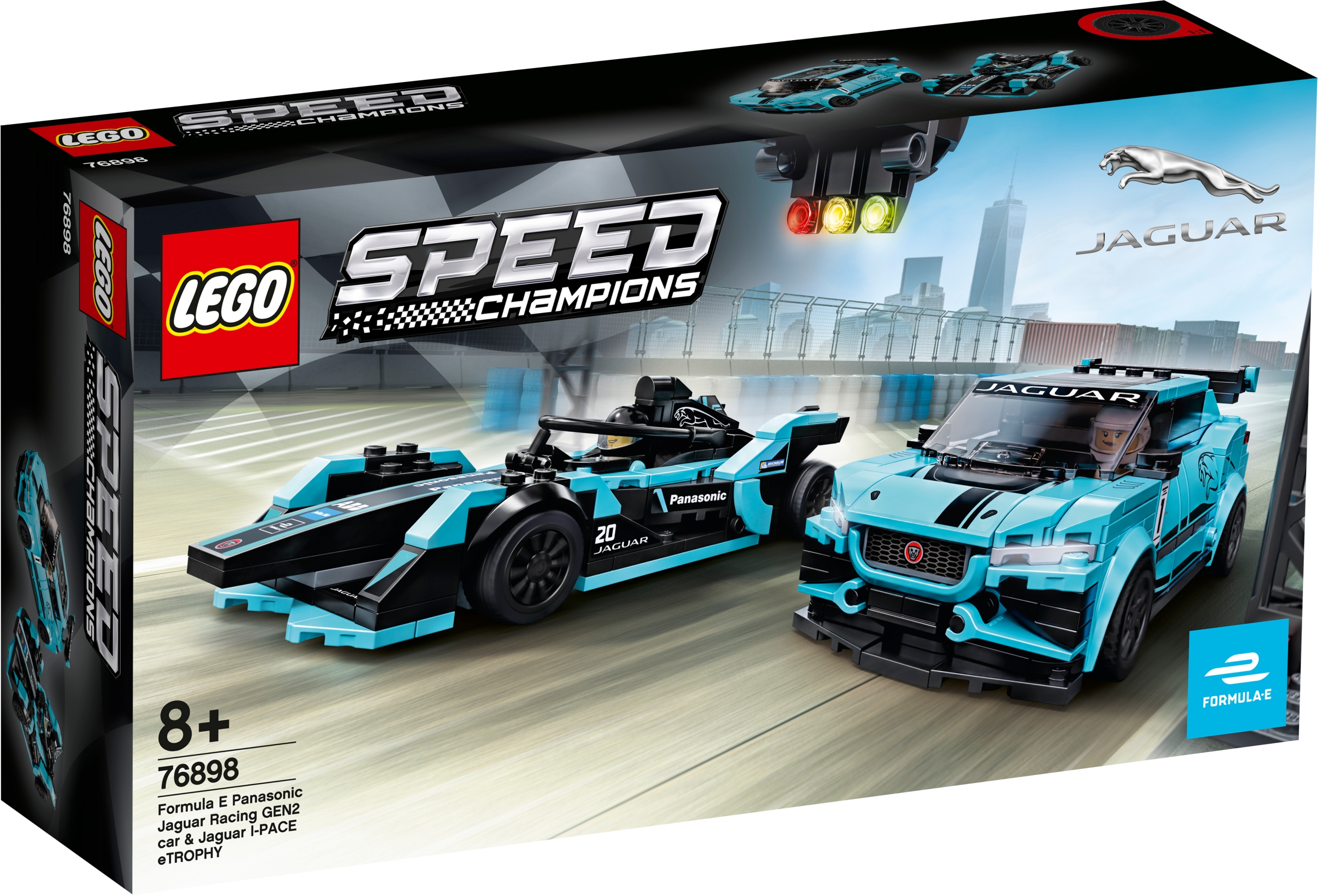 LEGO 76898 Formula Jaguar Racing GEN2 car i I-PACE Outlet