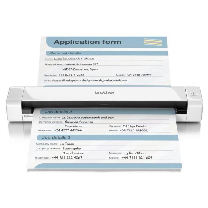 Skaner mobilny Brother DS620 CIS 600 x 600 dpi
