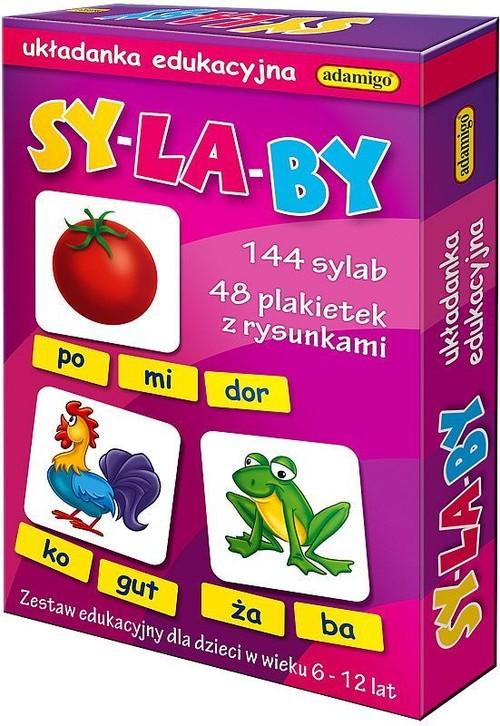 Gra planszowa Sylaby układanka edukacyjna Adamigo