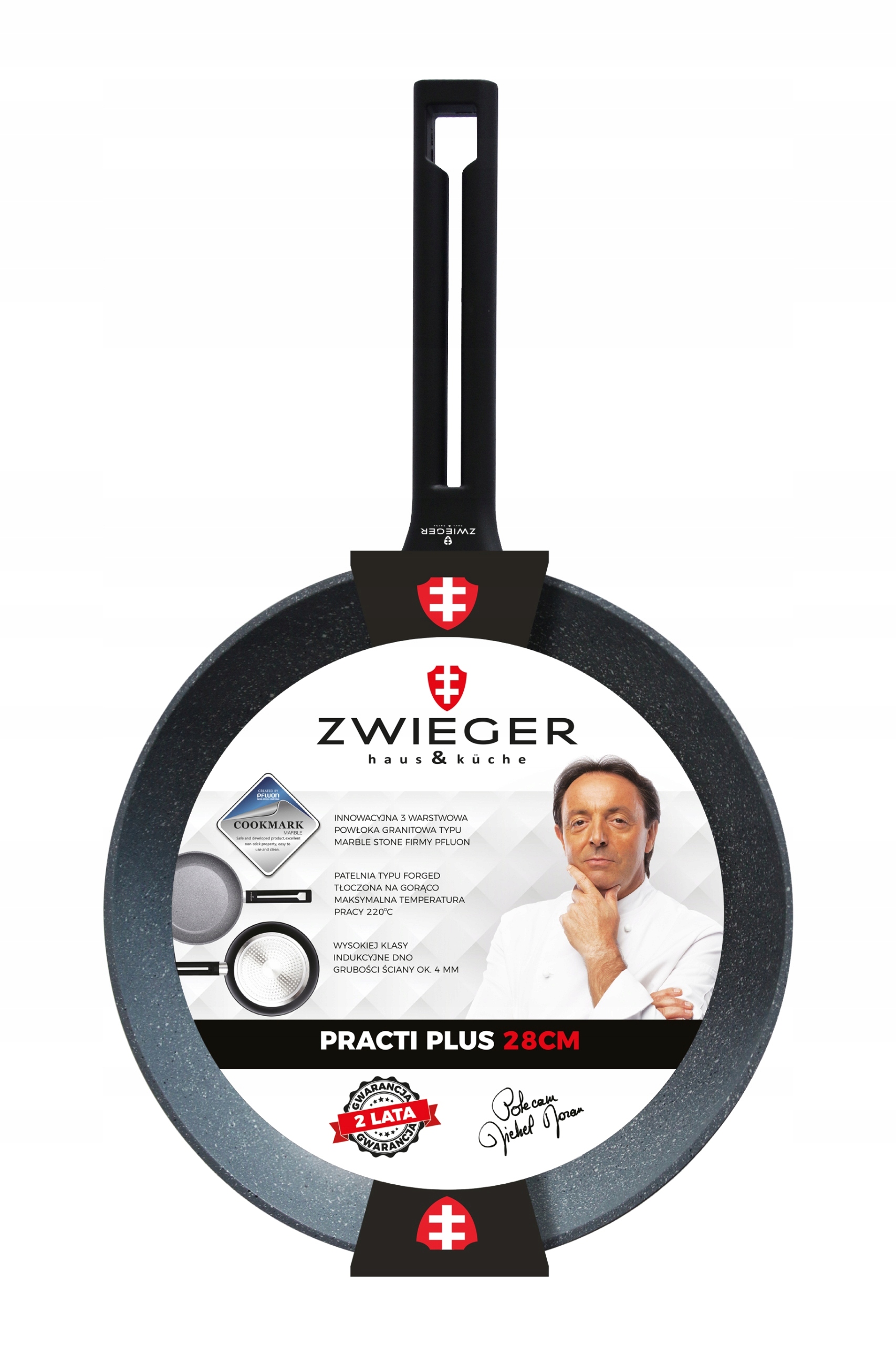 

Patelnia Zwieger granitowa Indukcja gaz 28 cm