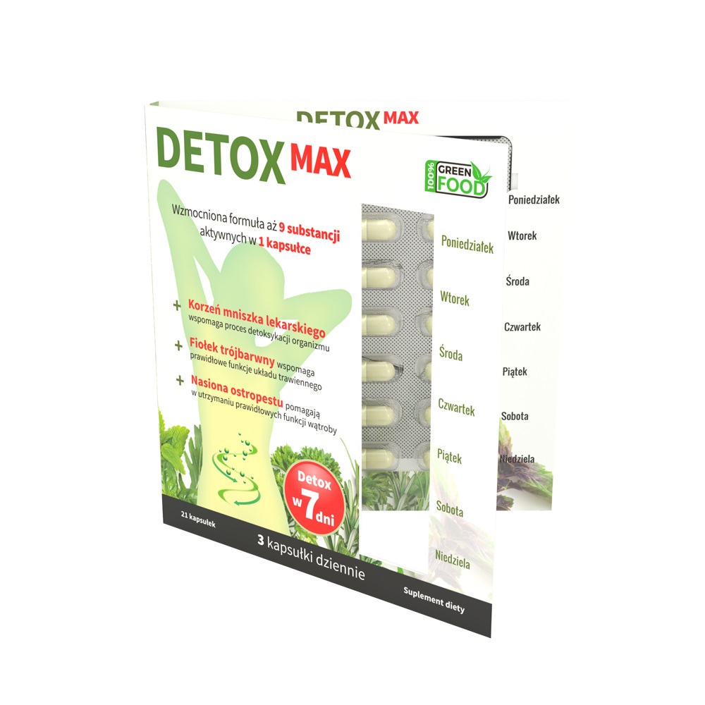 

Suplement Noble Health Detox Max 21 kapsułek
