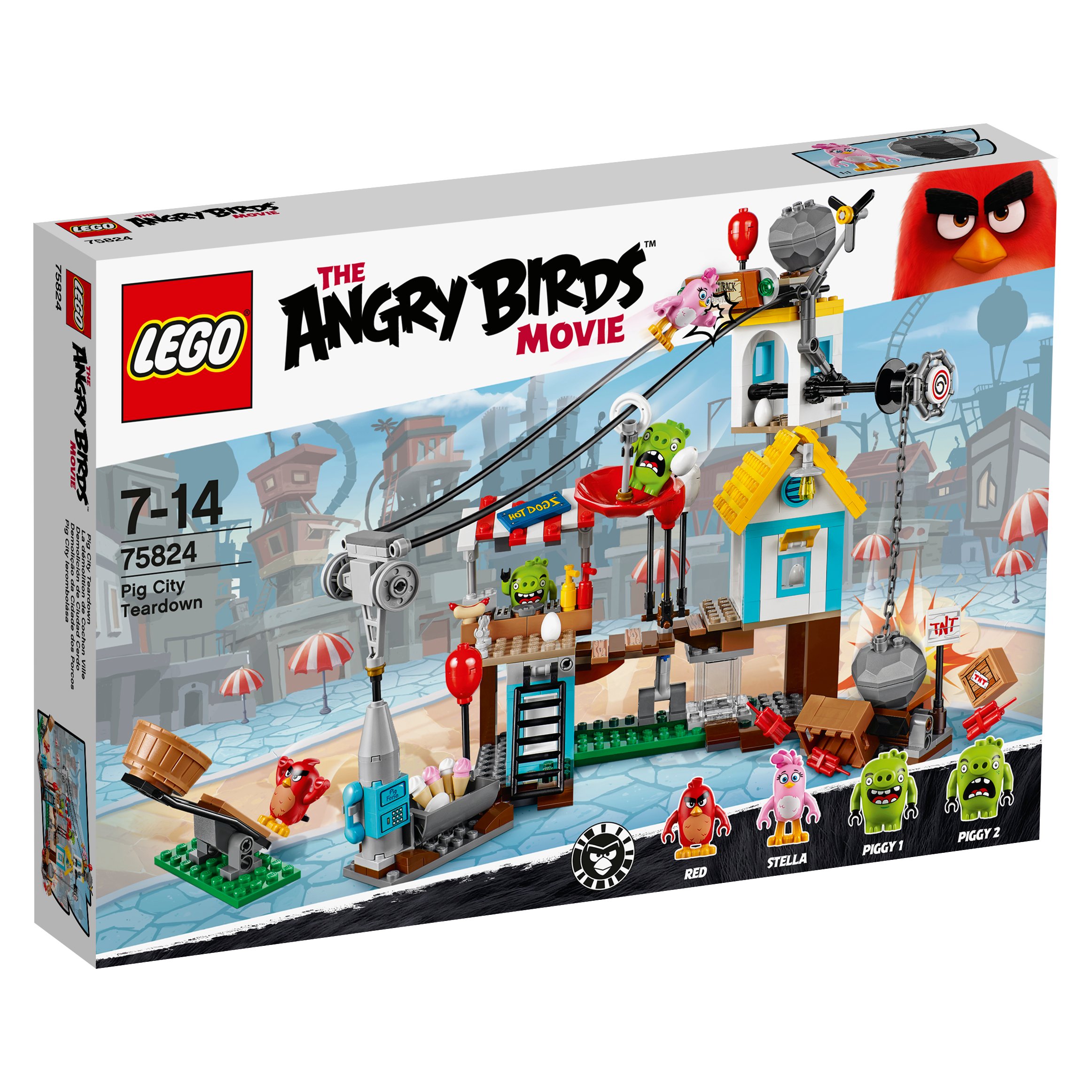 Lego Angry Birds 75824 Demolka v Pig City Nové Unikát
