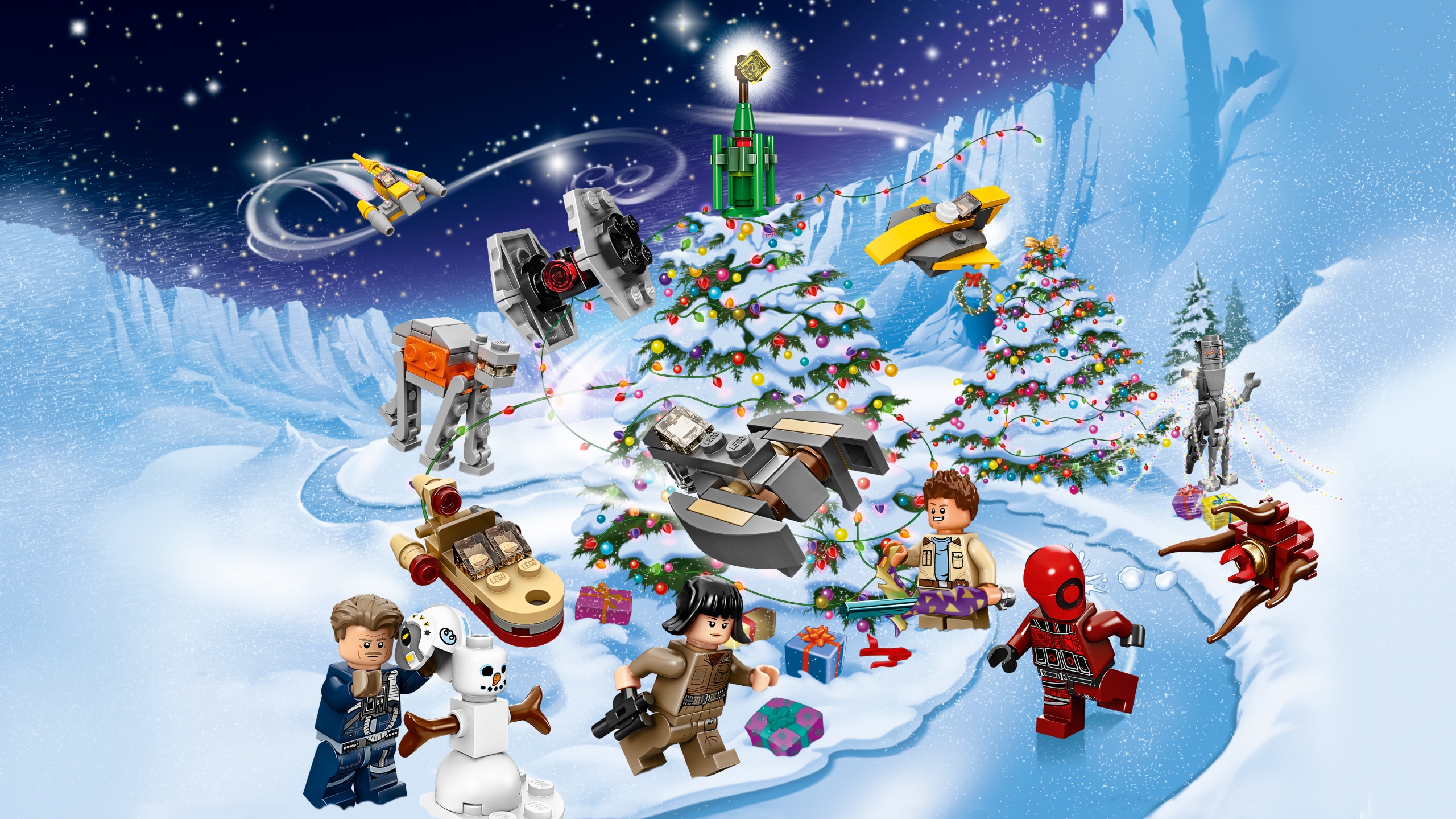 Адвент-календарь LEGO Star Wars 75213 2018, 307 деталей, минифигурки и игровое поле, от 6 лет — фото 5