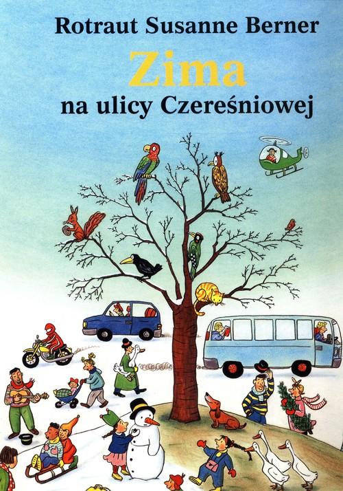Zima na ulicy Czereśniowej Berner Rotraut Susanne kartonowa Dwie siostry