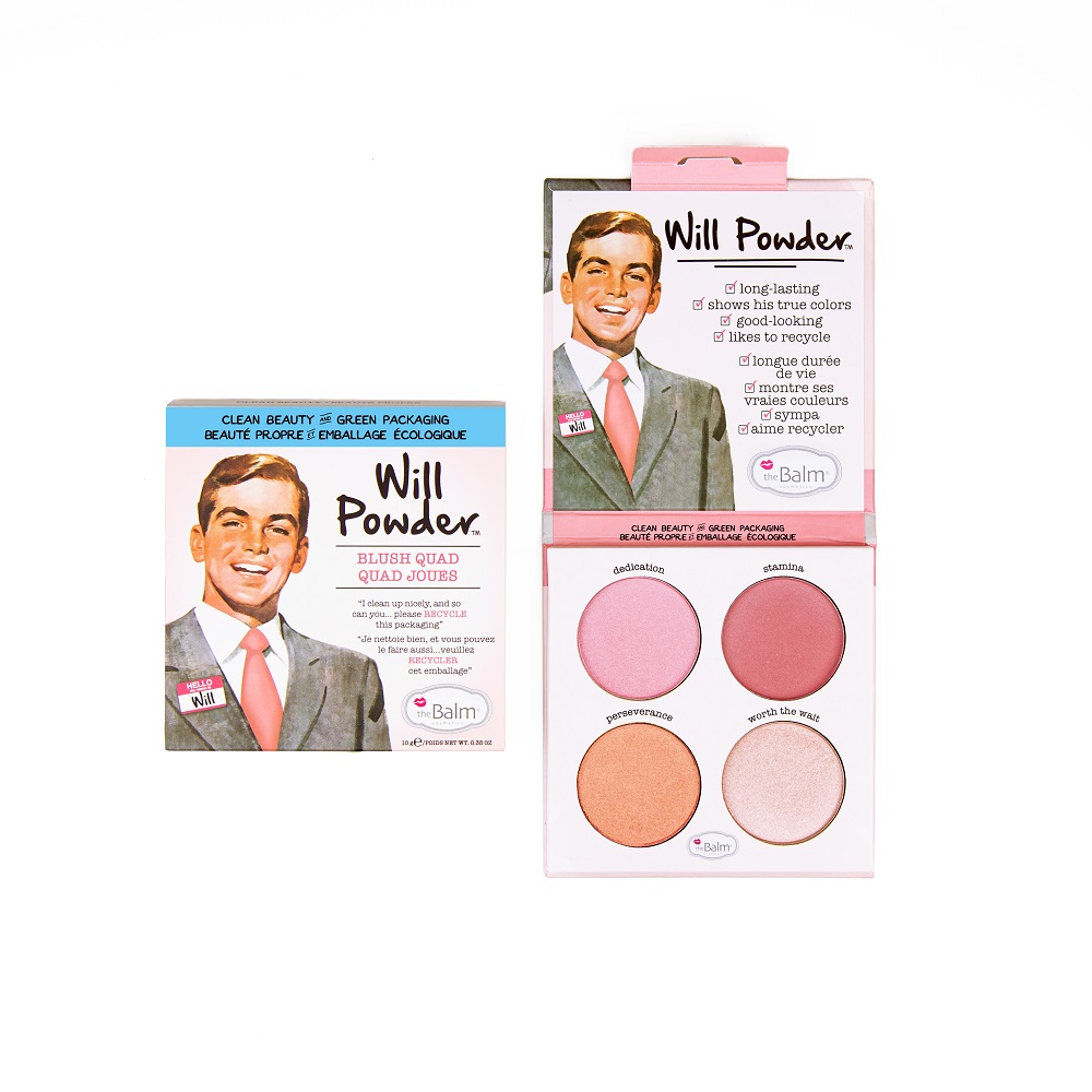 

the Balm Will Powder Blush Quad paleta róży