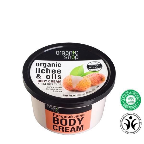 

Organic Shop Lychee 5 Oils Body krem do ciała