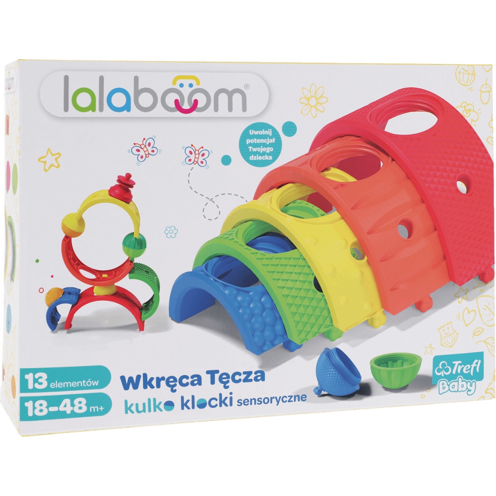 

Lalaboom Kulko-klocki Wkręca Tęcza 61357 Trefl