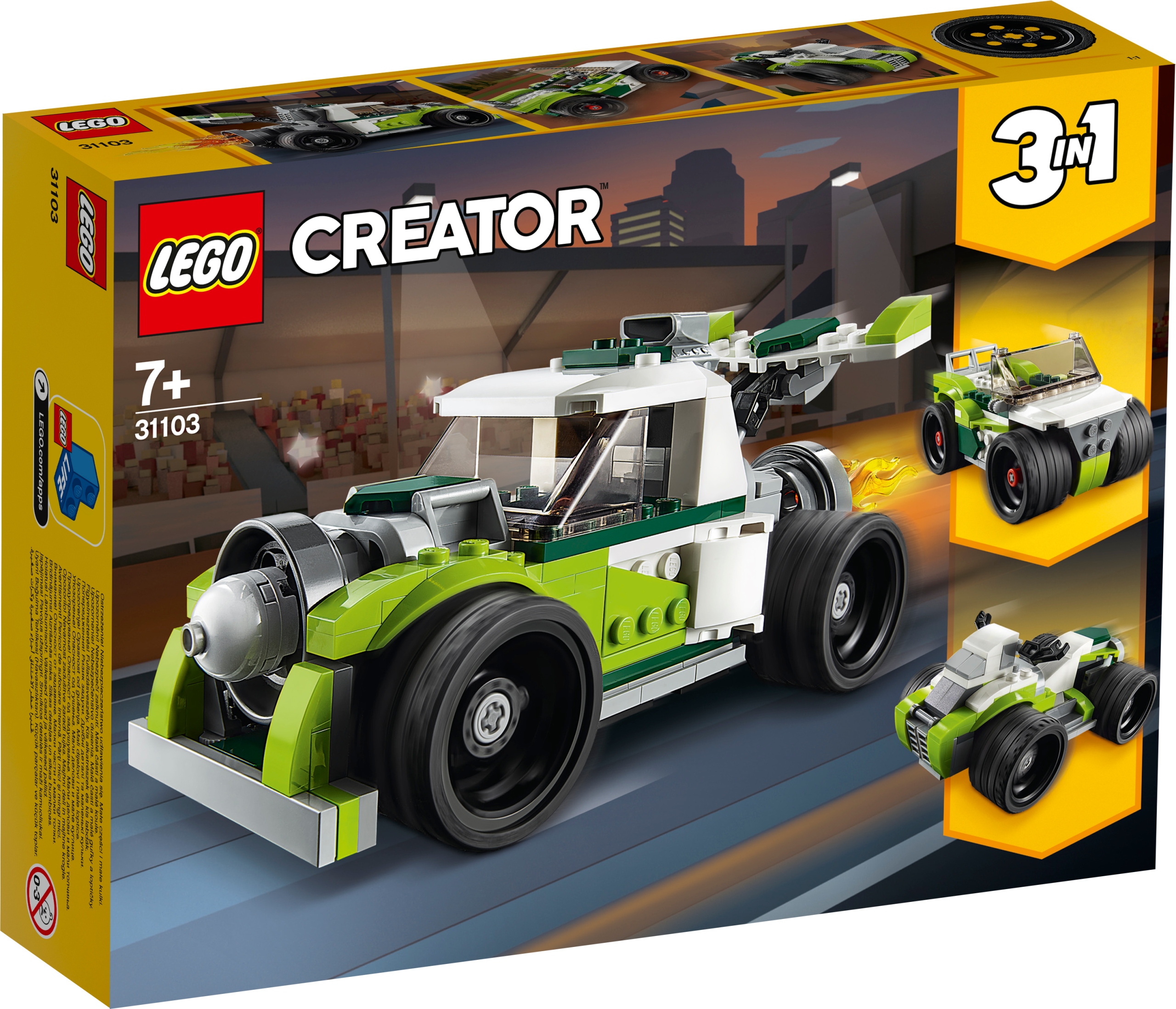 LEGO Creator Utcai versenyautó 3az1ben 31127