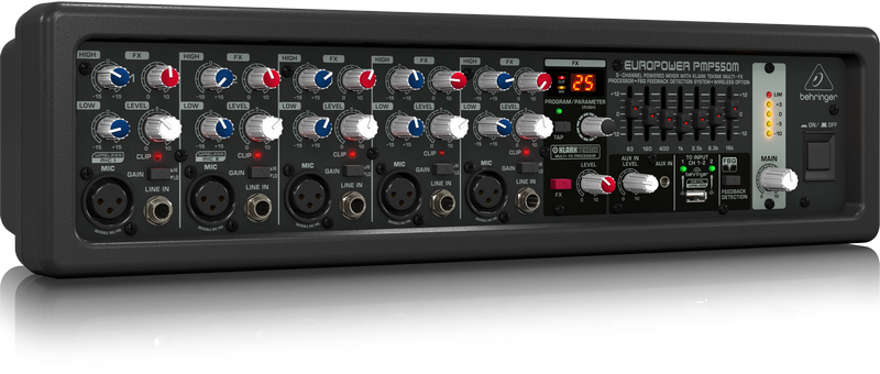 Behringer PMP550M – powermixér s výkonem 500 W, efektový procesor