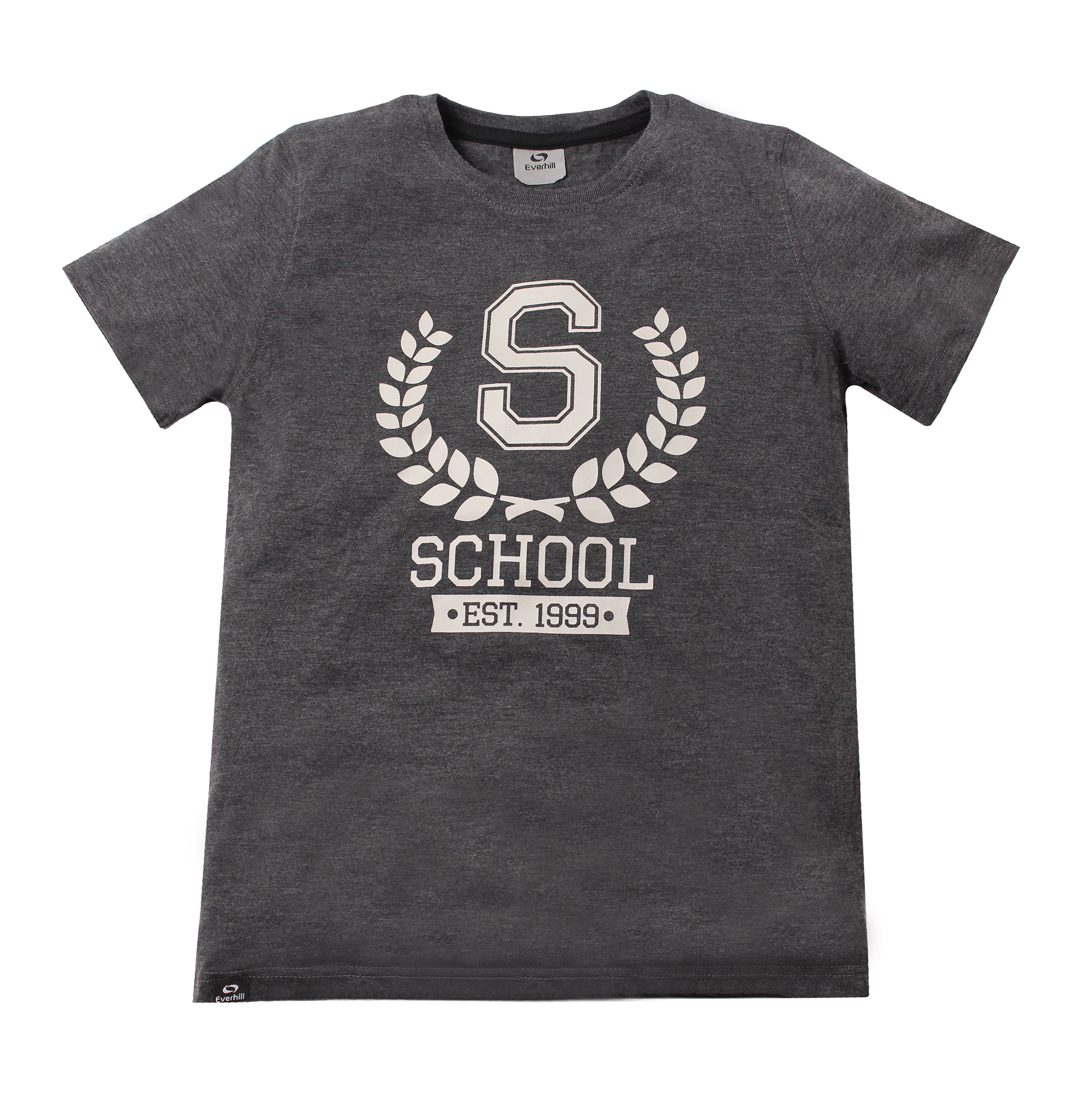 

T-Shirt chłopięcy Everhill JTSM700 czarny r152