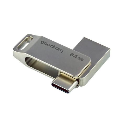 Pendrive GOODRAM ODA3-0640S0R11 64 GB USB 3.1 typ C, USB 3.2 srebrny